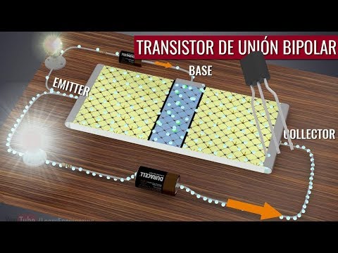 Funcionamiento del flujo de corriente en un transistor