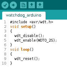 Управление на часовника Watchdog на Arduino