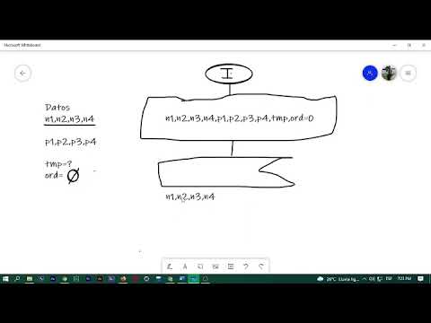 Cómo crear un diagrama de flujo para ordenar 4 números de forma descendente