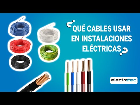 ¿Qué cable se utiliza en una instalación eléctrica doméstica?