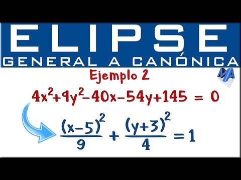 Transformación de la ecuación general a canónica de la elipse: guía paso a paso