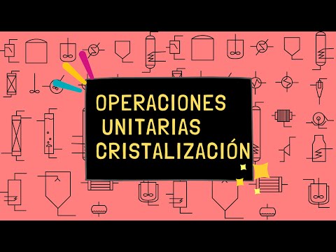 La cristalización como operación unitaria: concepto y aplicaciones
