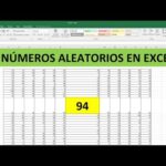 Cómo generar números aleatorios en Excel