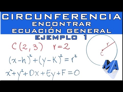 La ecuación general de una circunferencia: fórmula y características