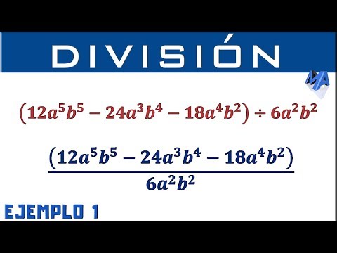 Ejemplos prácticos de división de expresiones algebraicas.