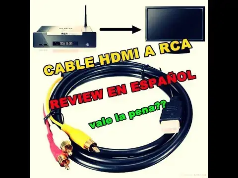  Cable HDMI a RCA, cable adaptador de convertidor HDMI