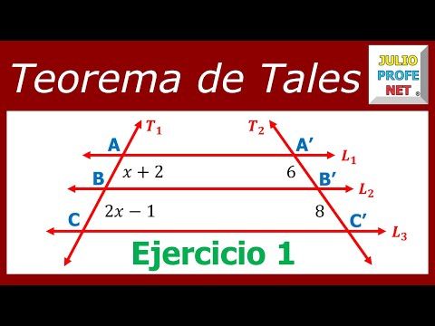 Ejemplos resueltos de los teoremas de Tales