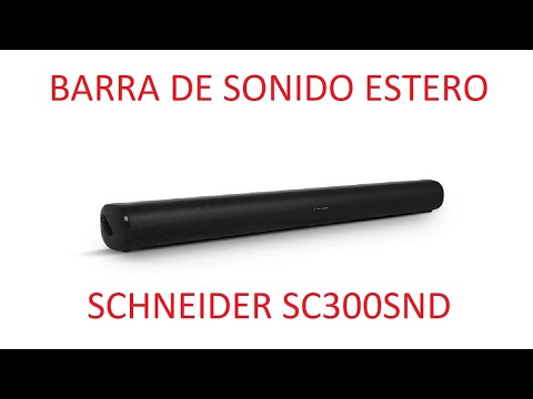 Power and sound quality come together in the 2.0W Schneider 30 sound bar