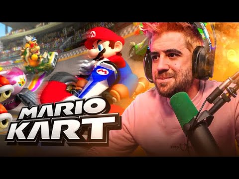Die Spannung, auf der Rennstrecke von Nintendos erstem Mario-Kart-Rennen  anzutreten –