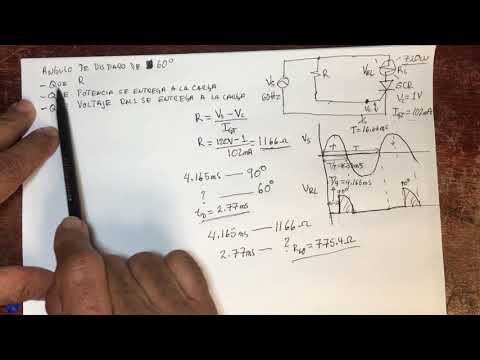 Fórmula del ángulo de disparo en SCR: Cálculo y aplicación