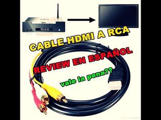 Convertidor de RCA a HDMI, AV a HDMI, ABLEWE 1080P Mini RCA compuesto CVBS  Video Audio Converter Adapter-Características completas/Guía de  instrucciones