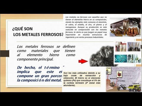 Los principales ejemplos de metales ferrosos