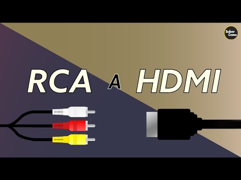 Convierte tu señal de audio y video con un cable RCA a HDMI
