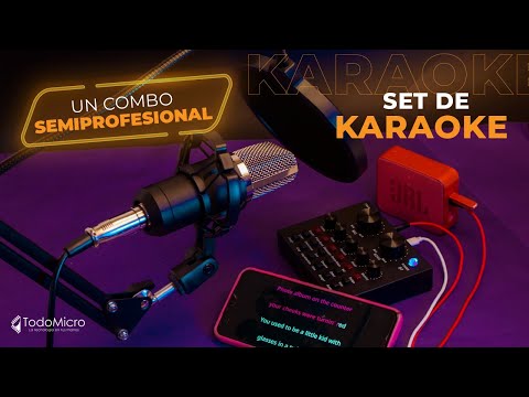 JYX Karaoke Complet avec 2 Microphones sans Fil, Karaoké Enceinte