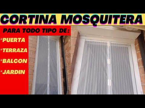 Cortina mosquitera para puerta magnética y di adiós a los insectos