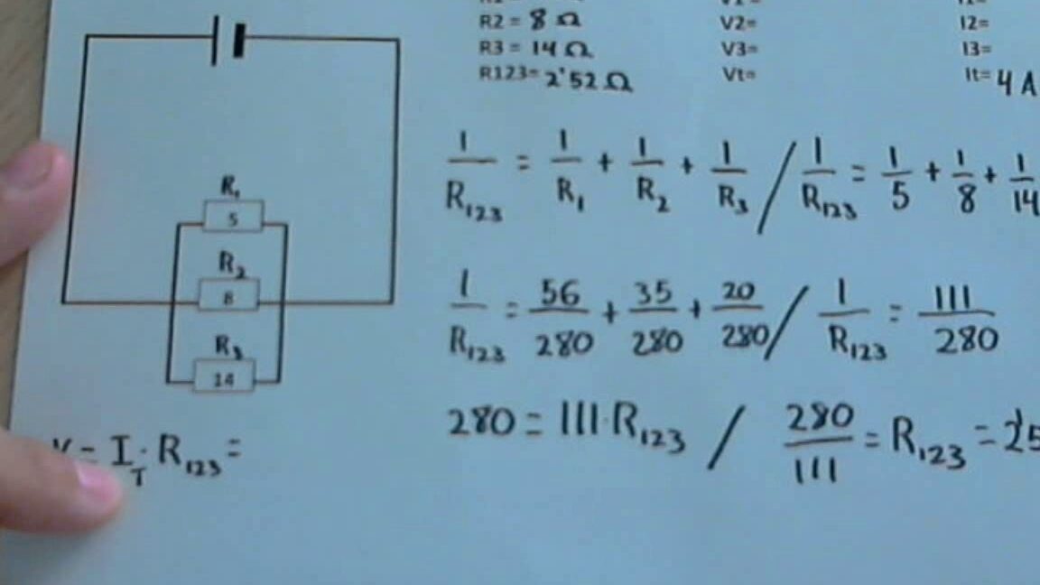 ¿Cómo calcular la resistencia de un circuito en paralelo?