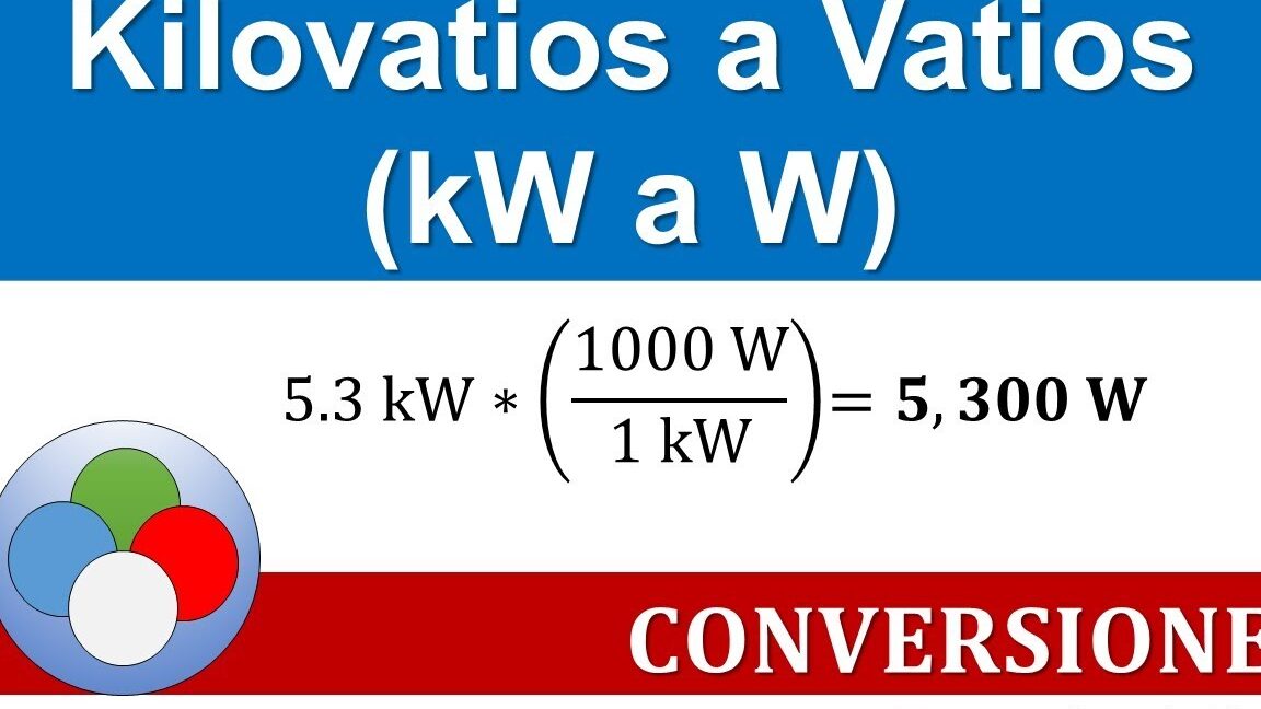 Conversión de kilovatios a voltios: todo lo que necesitas saber