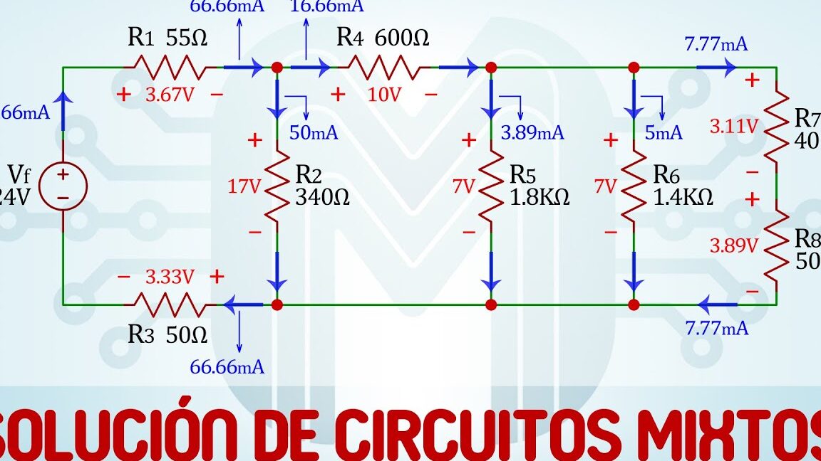 Entendiendo el concepto de circuito mixto: una combinación de corriente y resistencia.
