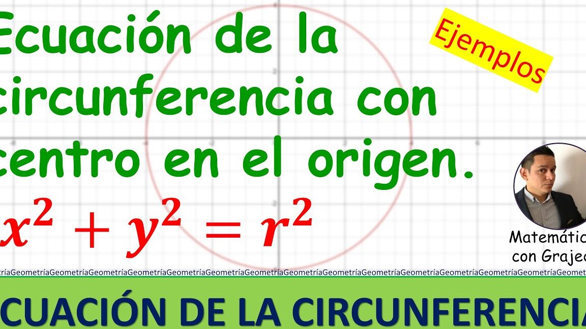 La ecuación de una circunferencia con centro en el origen: todo lo que necesitas saber.