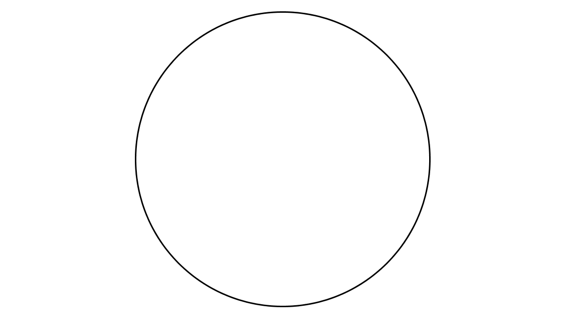 Patrón de círculo de 10 cm de diámetro listo para imprimir